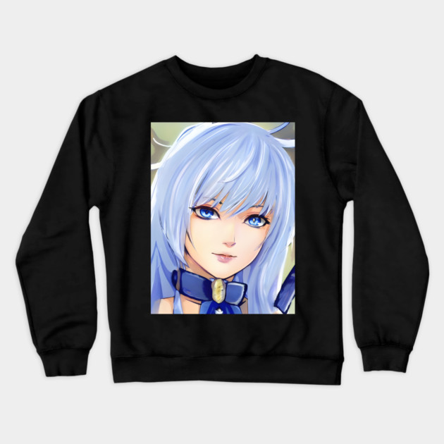 manga art cosplay blue eyes Crewneck Sweatshirt by animegirlnft