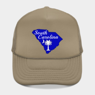South Carolina State Shape, Palmetto Tree, Moon Hat