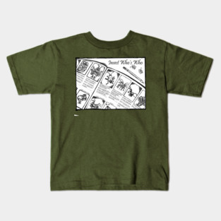 Insect Who's Who Kids T-Shirt