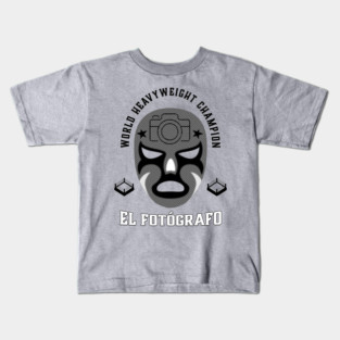 Lucha Libre Photographer Kids T-Shirt