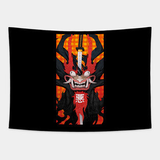 Samurai jack Aku Tapestry