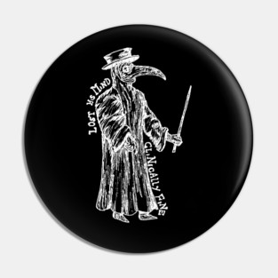 Plague Doctor (White) Pin
