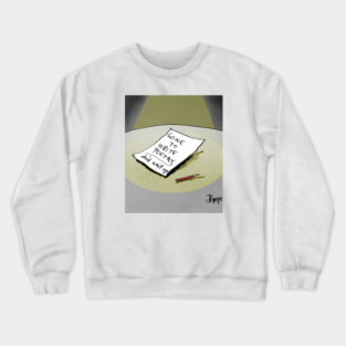 Gone writing - poetry Crewneck Sweatshirt