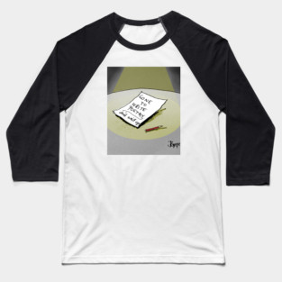 Gone writing - poetry Baseball T-Shirt