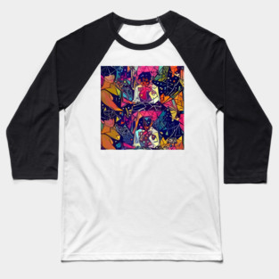 Abstract Playboi Carti Baseball T-Shirt