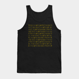 Futhark Runes Tank Top