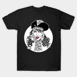 Skate Girl with Tattoo T-Shirt