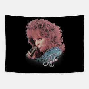 Reba McEntire // Vintage Faded 80s Tapestry