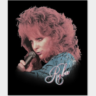 Reba McEntire // Vintage Faded 80s Posters and Art