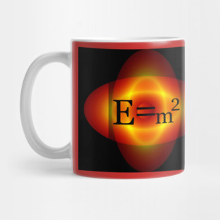 E = m2 atom design A Mug