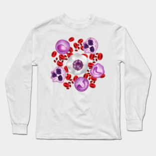 White Blood Cell Long Sleeve T-Shirt