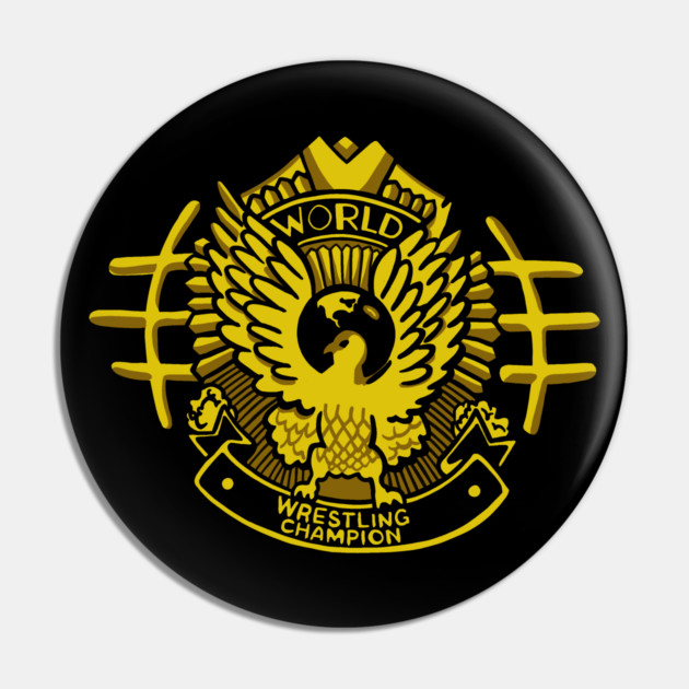 World Wrestling Buddies Championship Pin by The Adult Nerd