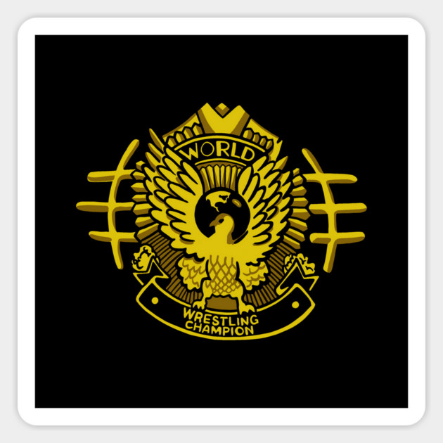 World Wrestling Buddies Championship Sticker by The Adult Nerd