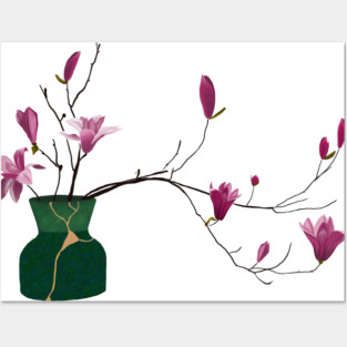 Kintsugi Ikebana Posters and Art