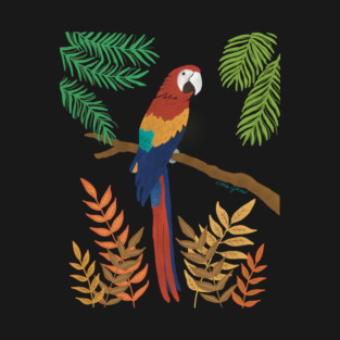 Colorful Parrot T-Shirt