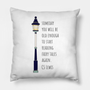 Old Enough for Fairy Tales // CS Lewis Pillow