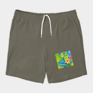 Tropical Flowers Three Shorts