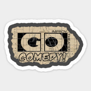 Go Comedy Ferndale Map Sticker