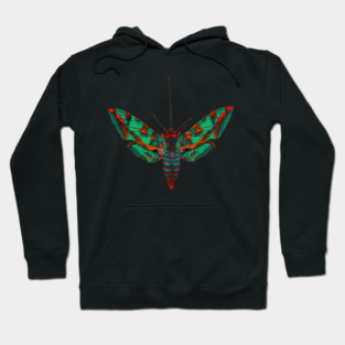 Psychedelic Moth Hoodie