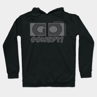 Go Comedy Grey logo Hoodie