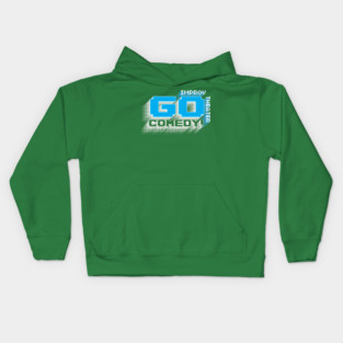 Go Comedy 8 bit logo Kids Hoodie