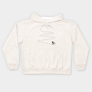 mountain bike bicycle cycling mountain biker cyclist mountains gift Kids Hoodie