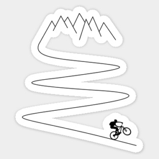 mountain bike bicycle cycling mountain biker cyclist mountains gift Magnet