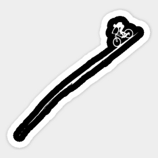 mountain bike cycling downhill gift cyclist mountain biker bicycle Sticker