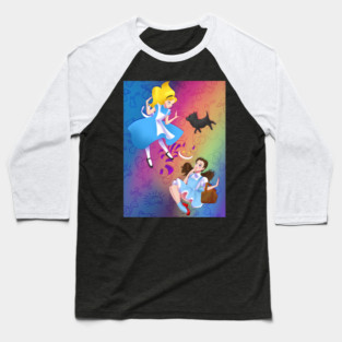 Rainbows in Wonderland Baseball T-Shirt