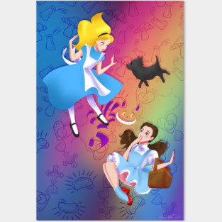 Rainbows in Wonderland Posters and Art