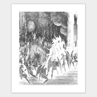 Court of devil Hell dore Sticker