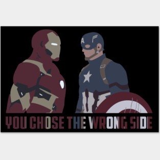 You Chose The Wrong Side Posters and Art