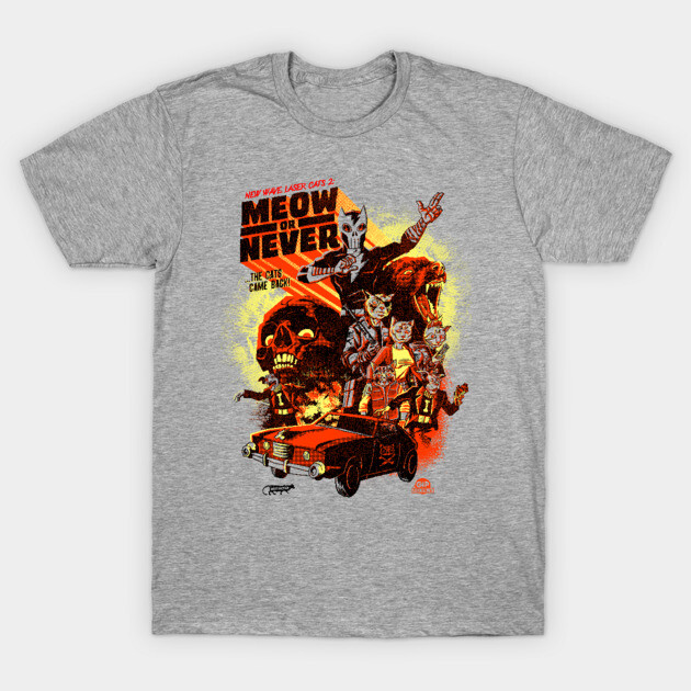 New Wave Laser cats 2: Meow or Never T-Shirt by GiMETZCO!