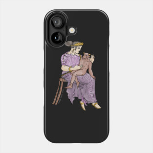 Pasiphae and Baby Minotaur by Greek Myth Comix Phone Case