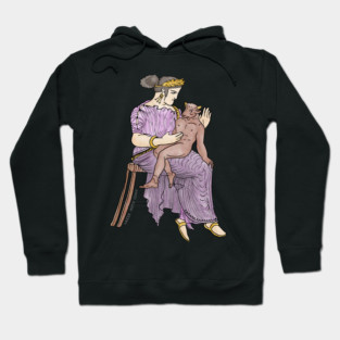 Pasiphae and Baby Minotaur by Greek Myth Comix Hoodie