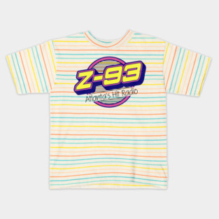 Z 93 Atlanta Hits Retro Defunct Radio Station Kids T-Shirt