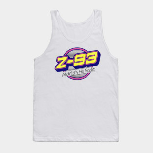 Z 93 Atlanta Hits Retro Defunct Radio Station Tank Top