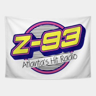 Z 93 Atlanta Hits Retro Defunct Radio Station Tapestry