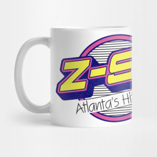 Z 93 Atlanta Hits Retro Defunct Radio Station Mug