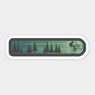 cycling mountain bike mtb gift cyclist mountain biking Sticker