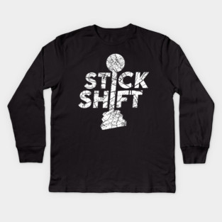 Stick Shift Kids Long Sleeve T-Shirt