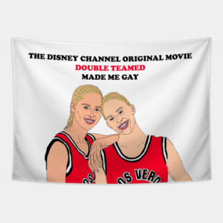 Double Teamed Made Me Gay Tapestry
