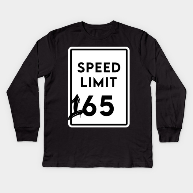 Speed Limit 165 Kids Long Sleeve T-Shirt by enrynz