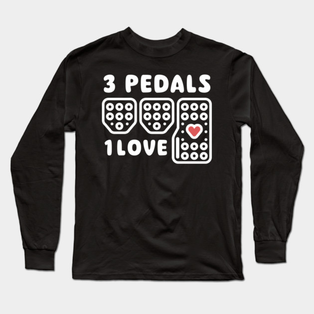 3 Pedals 1 Love Long Sleeve T-Shirt by enrynz