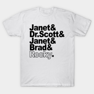 The Rocky Horror Typography Show T-Shirt