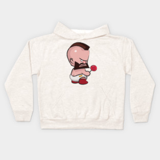 Street Fighter Babies: Zangief Kids Hoodie