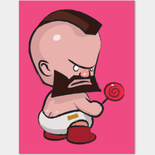 Street Fighter Babies: Zangief Posters and Art
