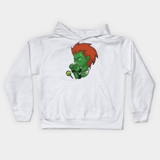 Street Fighter Babies: Blanka Kids Hoodie