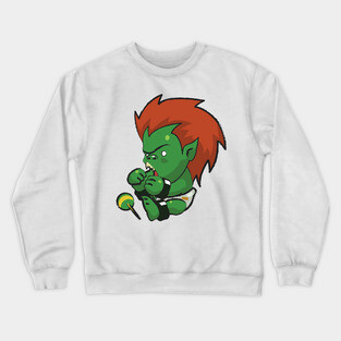 Street Fighter Babies: Blanka Crewneck Sweatshirt