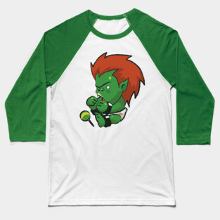 Street Fighter Babies: Blanka Baseball T-Shirt